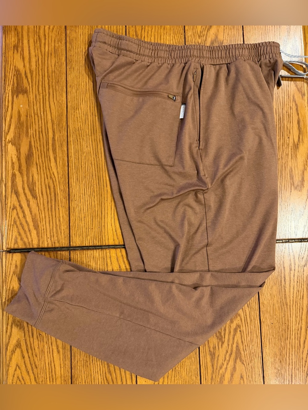 Rhoback men’s Sprint Performance Jogger Pant, camel color, size large